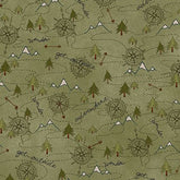 3138-66 Green || The Mountains are Calling (Sold By 1/2 Meter)